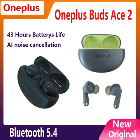 ใหม่ OnePlus Buds Ace 2 หูฟังบลูทูธ 5.4 TWS หูฟังไร้สายหูฟังลดเสียงรบกวนสําหรับ OnePlus Ace 3