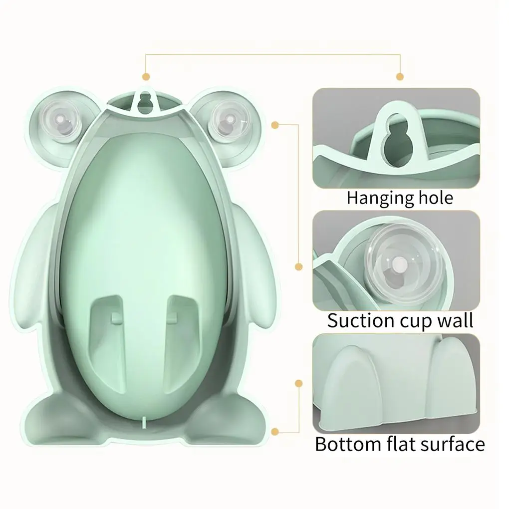 Wall-mounted Children Standing Urinal Stable Toilet Stand Urining Kids Boys Frog Shape Potty for Home Bathroom