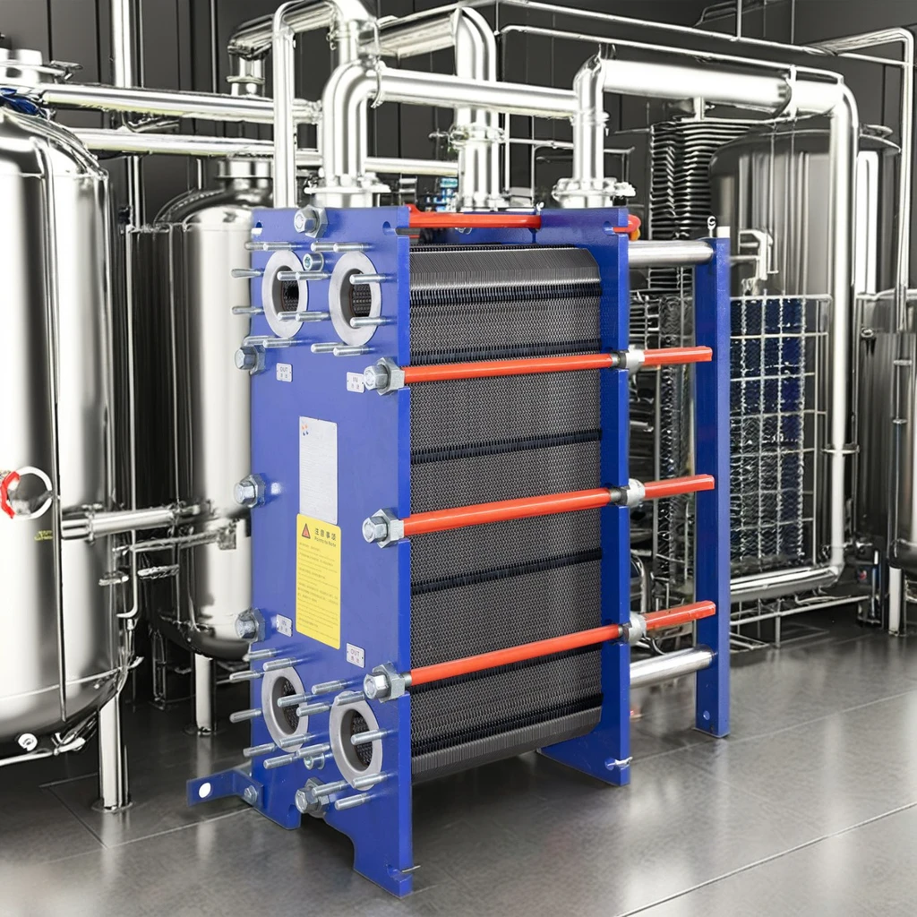 Heat Pump System Water Heater Stainless Steel Gasket 700KW 1000KW Plate Heat Exchanger