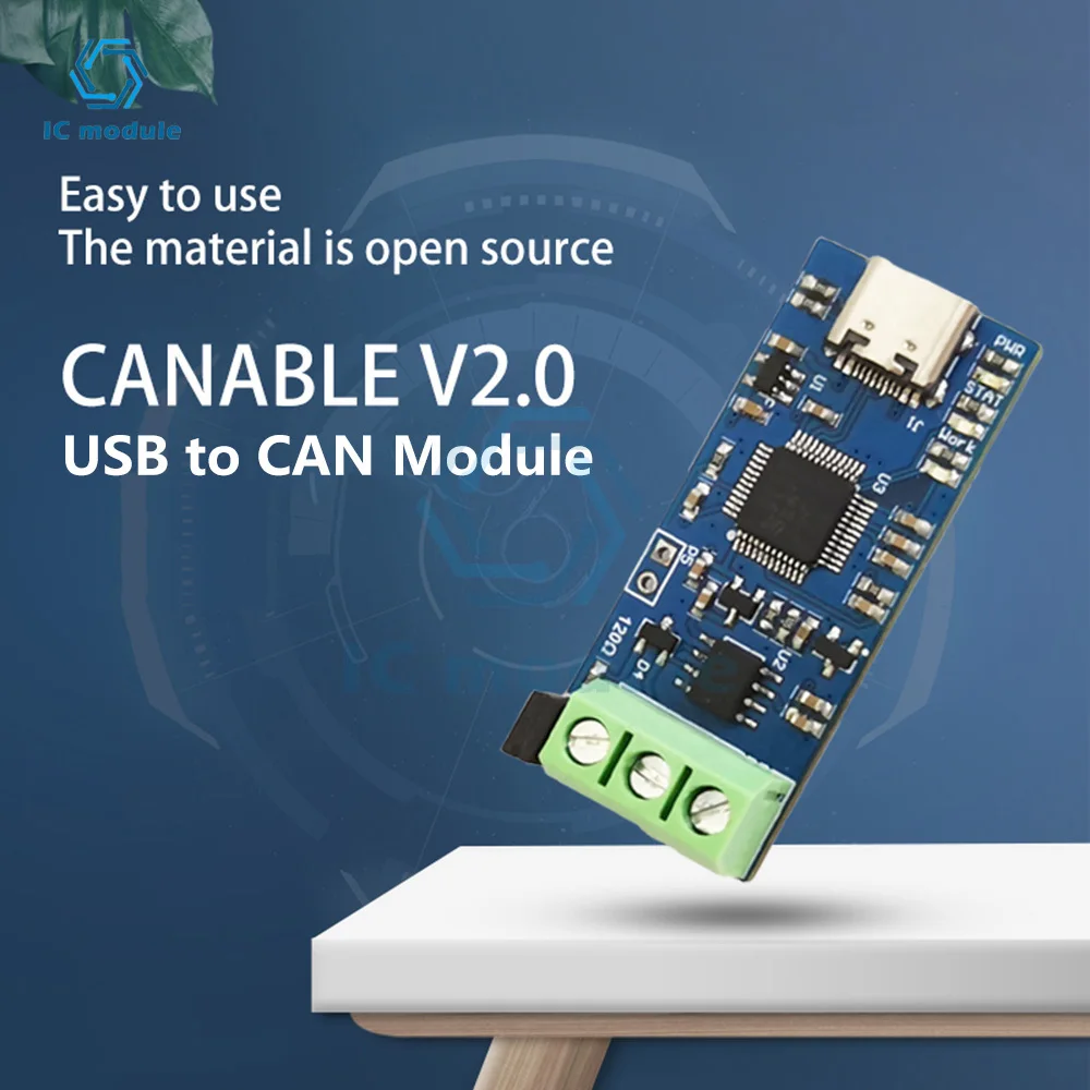 

USB to CAN Module 5V Bus Protocol Analysis USB to CAN Converter Module for Industrial Use