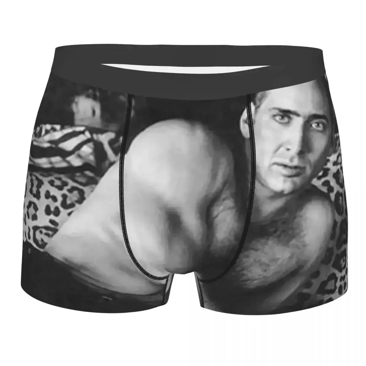 

2025 шорты-боксеры Nicolas Cage на заказ для Homme, мужское нижнее белье с 3D принтом «Ника и его девочки», трусы, дышащие трусы