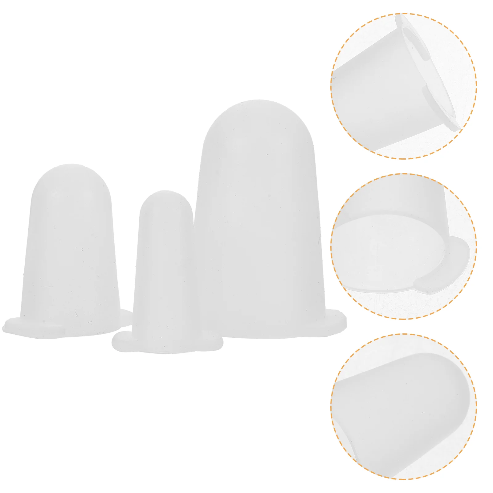 3 Pcs Protective Cap for Piping Tips Cake Decorating Silicone Case Covers Sleeve Silica Gel Nozzle