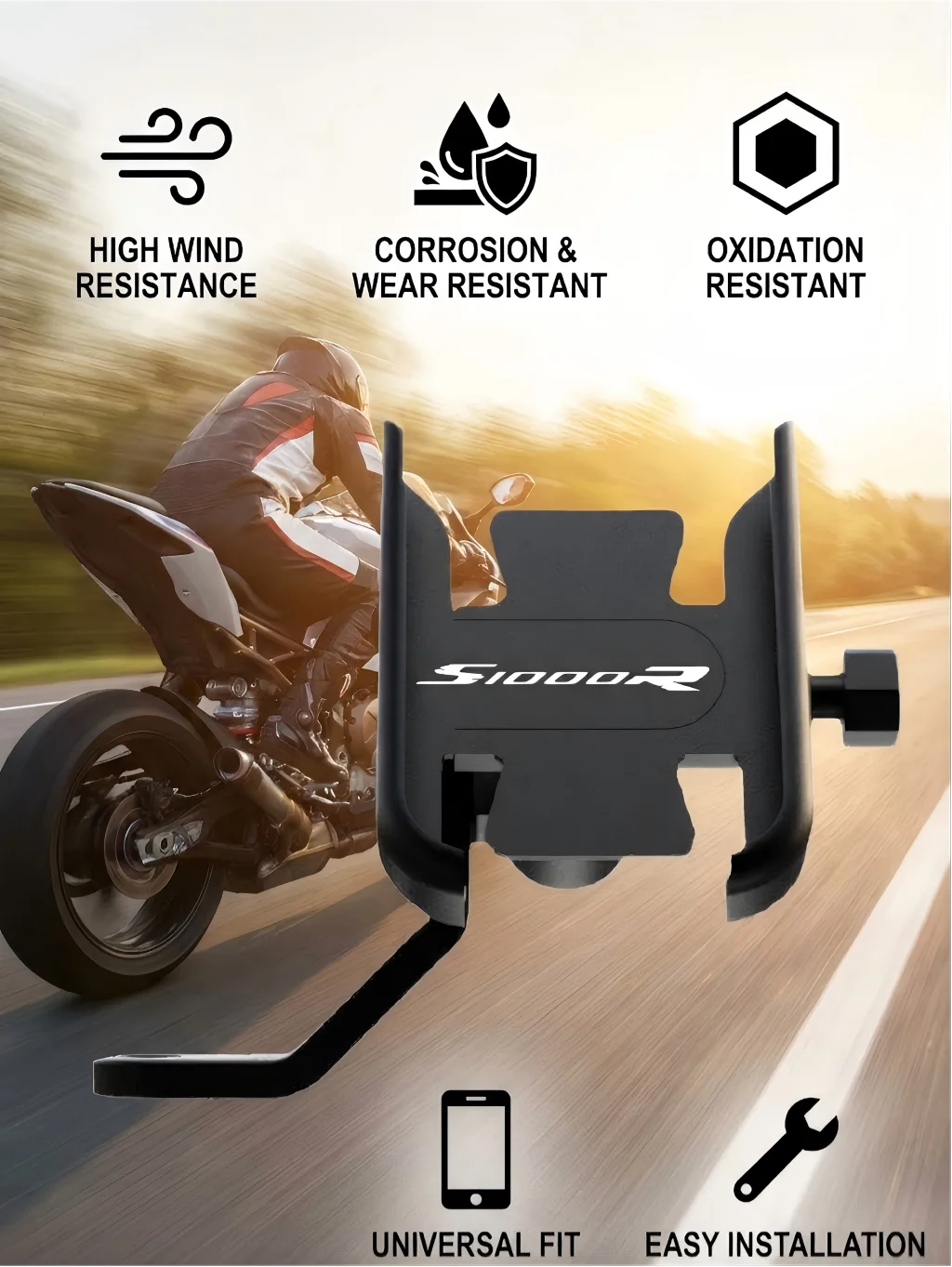 

Motorcycle Phone Holder Accessories For BMW S1000R S 1000 R Sport 2017-2020 2021 2022 2023 2024 2025 2026 High Quality Aluminum