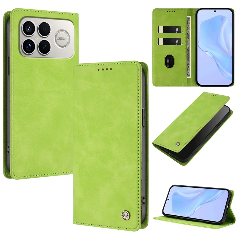 حافظة لهاتف Xiaomi Poco F8 Pro F8 Ultra المغناطيسية لهاتف POCO F8 Pro F 8 Ultra حافظة هاتف حماية جلدية بلون سادة Funda