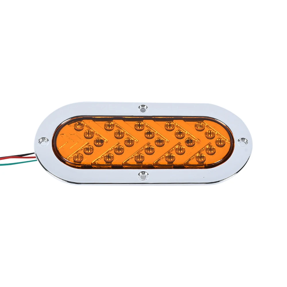 Oval Weiß Rot Gelb Led Anhänger Rückleuchten 12V24V LED Stop Blinker Brems Marker Rückleuchten für Lkw Trail