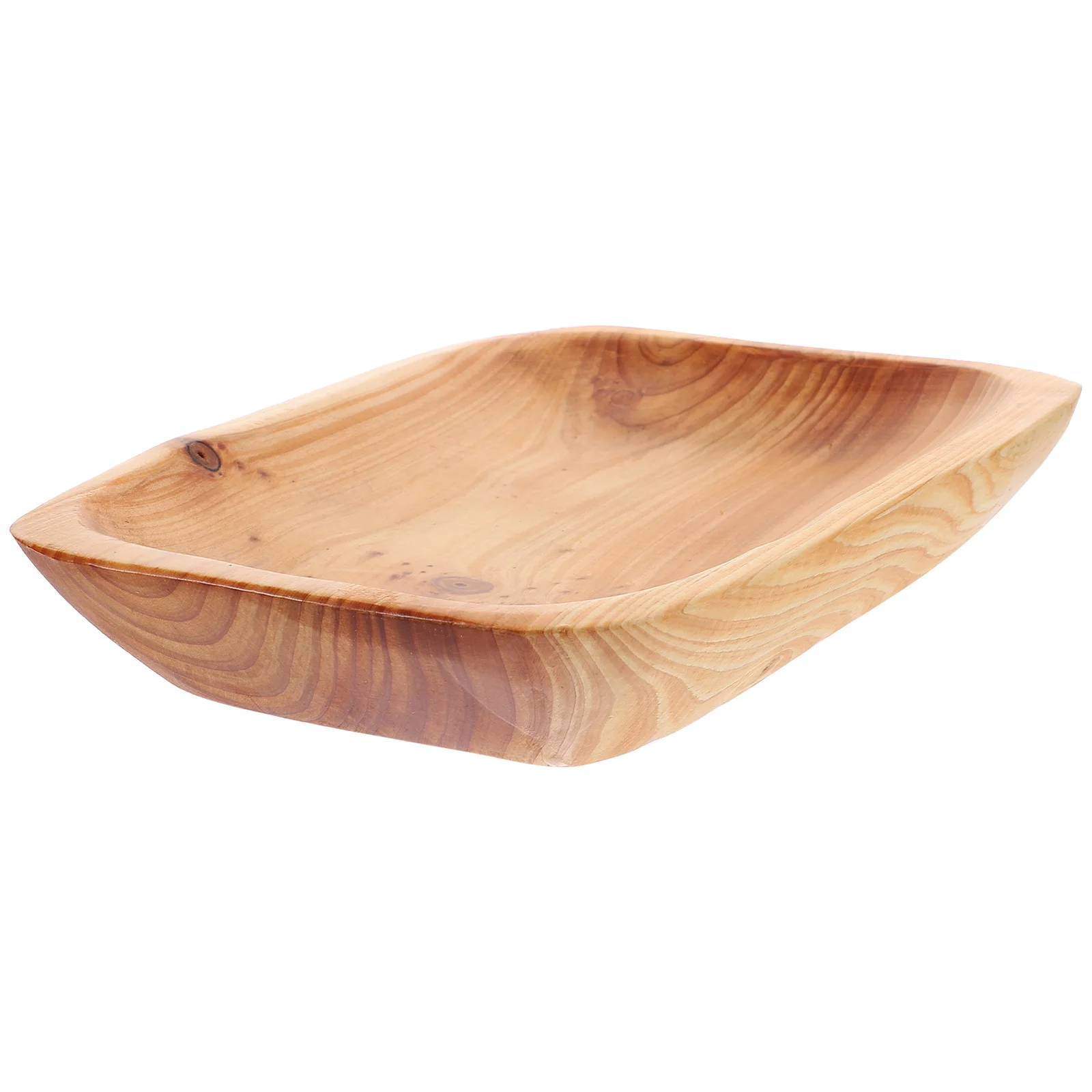 

Fruit Dish Small Wood Tray Retro Design Snack Food Storage Party Bread Serving Tea Vintage Wooden Plate Kitchen Bar Utensils