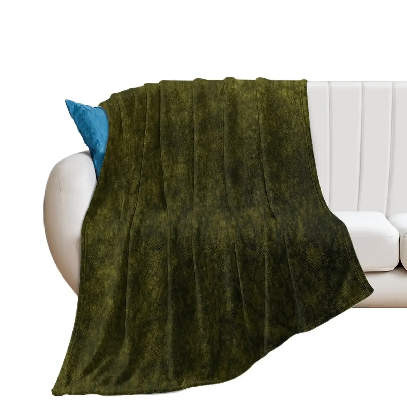 

Olive Green Boudoir Velvet | Texture Throw Blanket Beautifuls Flannels Blankets