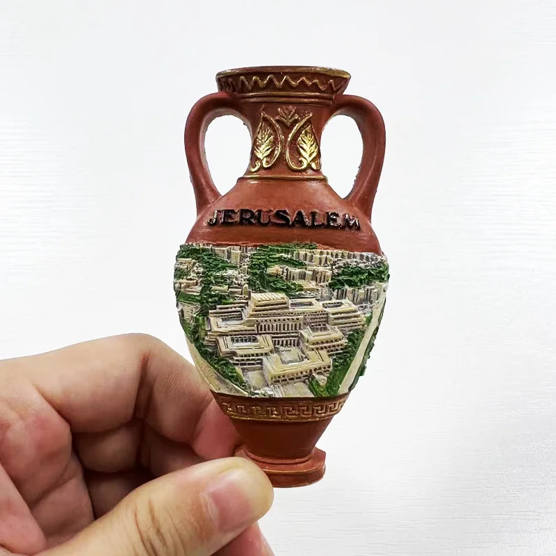 

Israel Jerusalem Cultural and Creative Tourism Souvenir, 3D Creative Water Bottle shaped Refrigerator Magnet