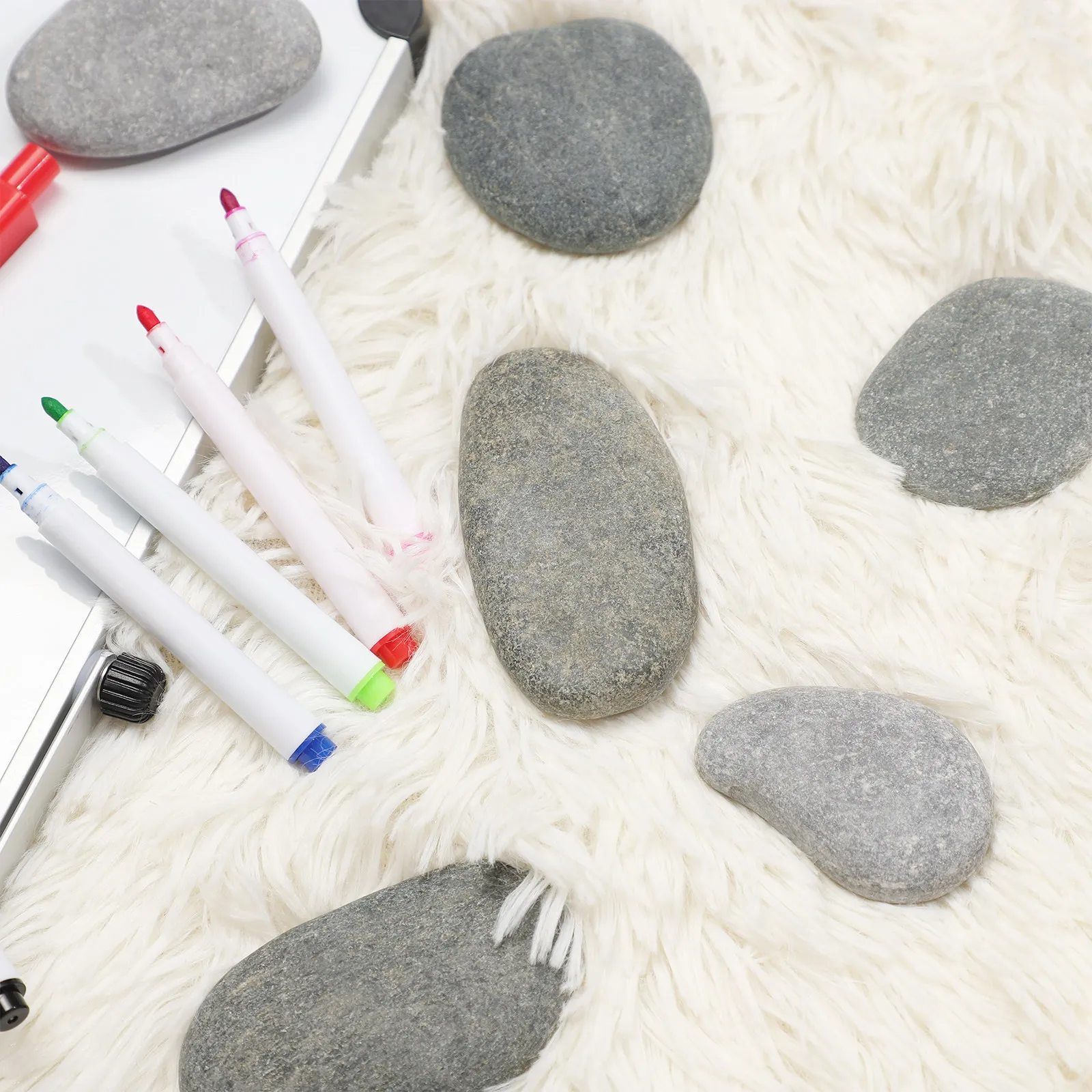 Painting Rocks 6 Piece Smooth Hand Selected 5 to 9cm Pebbles for DIY Art Crafts Drawing and Home Decor