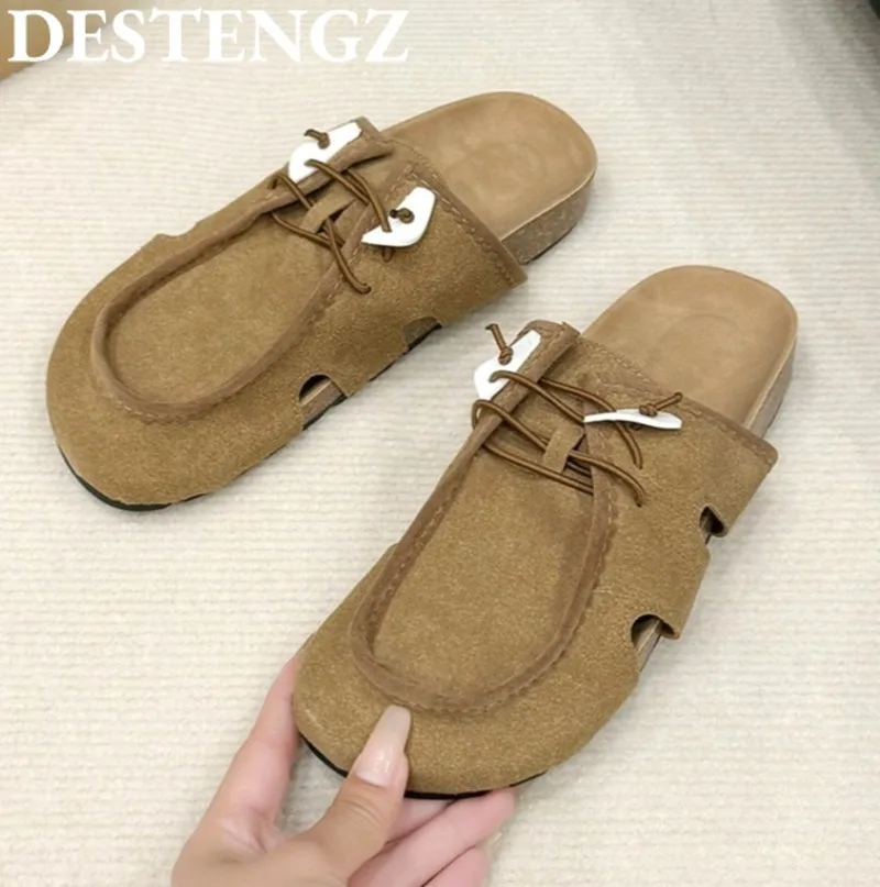 

Platform Designer Slippers Women Flat Sandals Casual Mules Shoes Slingback 2025 Summer New Flip Flops Sport Slides Fad Sandalias