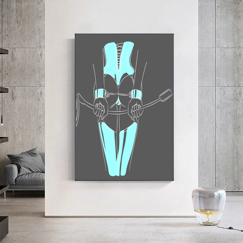 Erotica Fetish Shibari Bondage Pop Art Posters and Prints Modern Art Canvas Painting Wall Art Pictures Home Bar Room Decoration