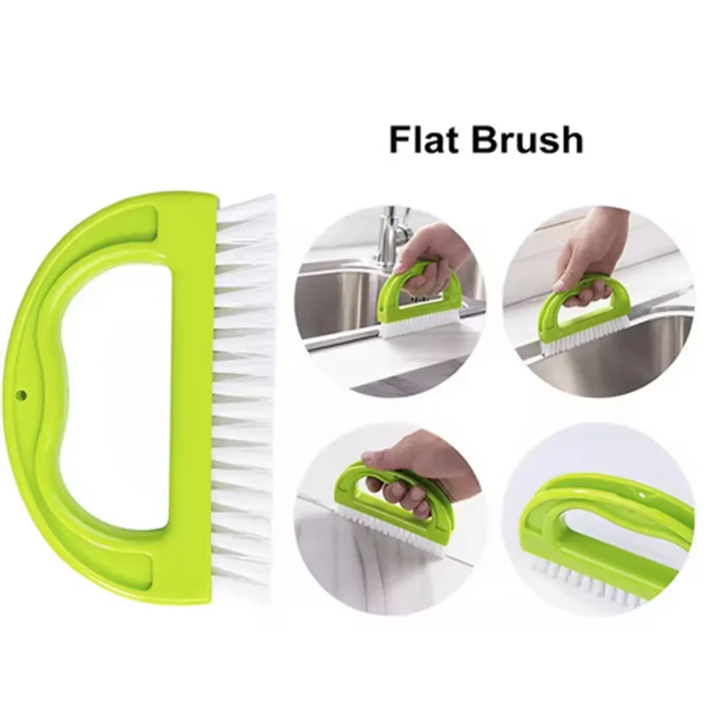 

BYBS-многоразовый набор щеток для чистки канавок, 9 шт., многофункциональная щетка для скраба для плитки, ручная щетка для чистки, глубокая чистка