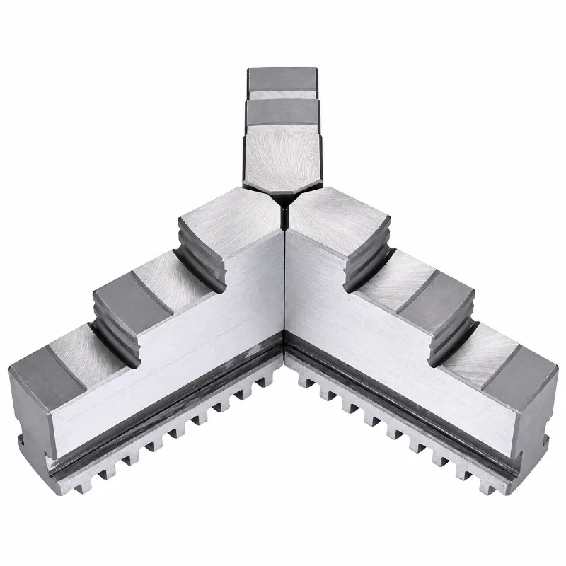 3PCS K11-80 K11-100 K11-125 K11-130 K11-160 K11-200 Positive Chuck Jaws Set for Universal 3-Jaw Mechanical Lathe