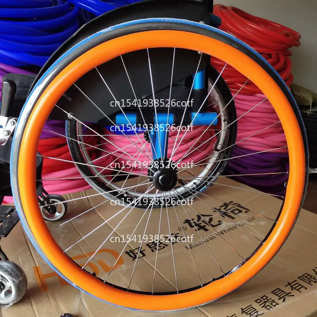 

Инвалидная коляска с большими колесами, противоскользящая, универсальная, ручная ловушка, 24 дюйма, нескользящая и износостойкая, пара