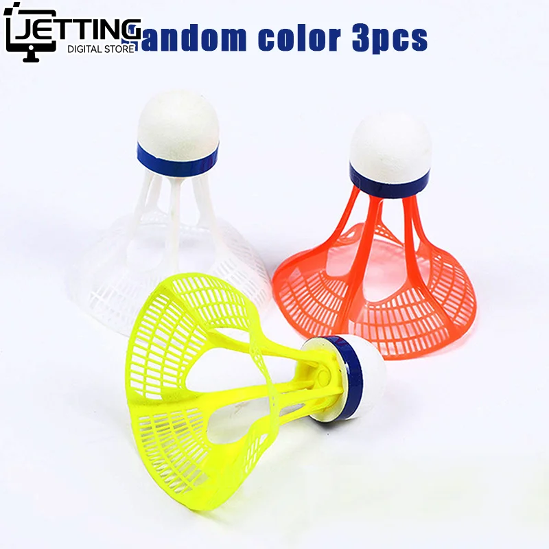 

Прочный 3 шт. ветрозащитный волан для бадминтона, мяч, ветроустойчивые тренировочные аксессуары, товары для спорта на открытом воздухе, многоцветный нейлон