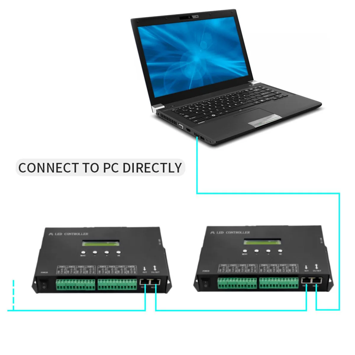Контроллер Artnet-SPI с поддержкой Wi-Fi, флэш-карт памяти SD (H807SA)