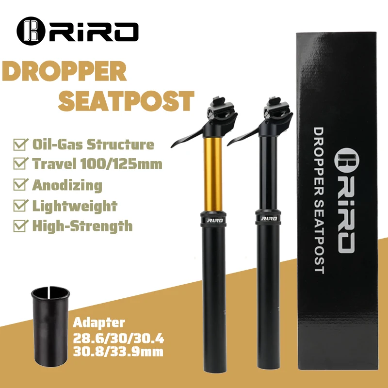 

Подседельный штырь RIRO с капельницей для велосипеда 27,2/28,6/30,4/30,9/31,6 мм, гидравлический регулируемый по высоте подседельный штырь для шоссейного велосипеда, трубка сиденья для горного велосипеда