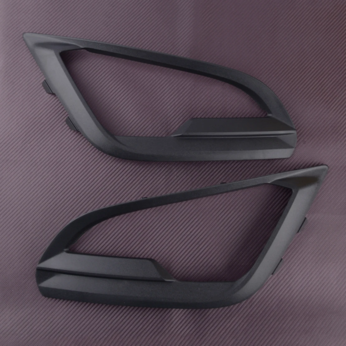 

Black Car Front Left & Right Bumper Fog Light Cover Lamp Frame Bezel Fit for Ford EcoSport 2018 2019 2020 2021 ABS Plastic