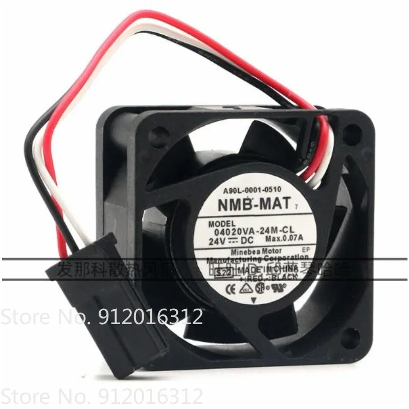 New Fan for NMB 04020VA-24M-CL A90L-0001-0510 24V 0.07A FANUC System Fan 40x40x20mm