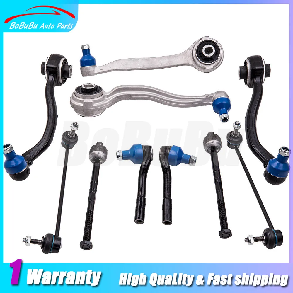 Front Control Arm Kit Wishbone Tie Rod 10 Pieces For Mercedes Benz C-class W203  2033303511 2033301611 2033300111 2043303311