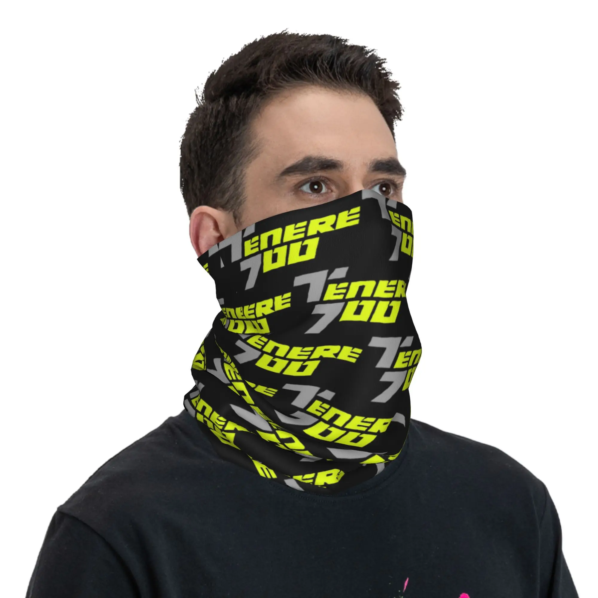 Super Tenere Adventure Bandana Ghetta per il collo Stampata Maschera avvolgente Sciarpa Multifunzione Maschera per il viso Ciclismo Unisex Adulto Traspirante