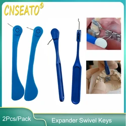 CNSEATO 2Pcs/Pack Dental Orthodontic Implant Expansion Screw Rapid Palatal Expander Swivel Keys Dentistry Tool Ortho Brace