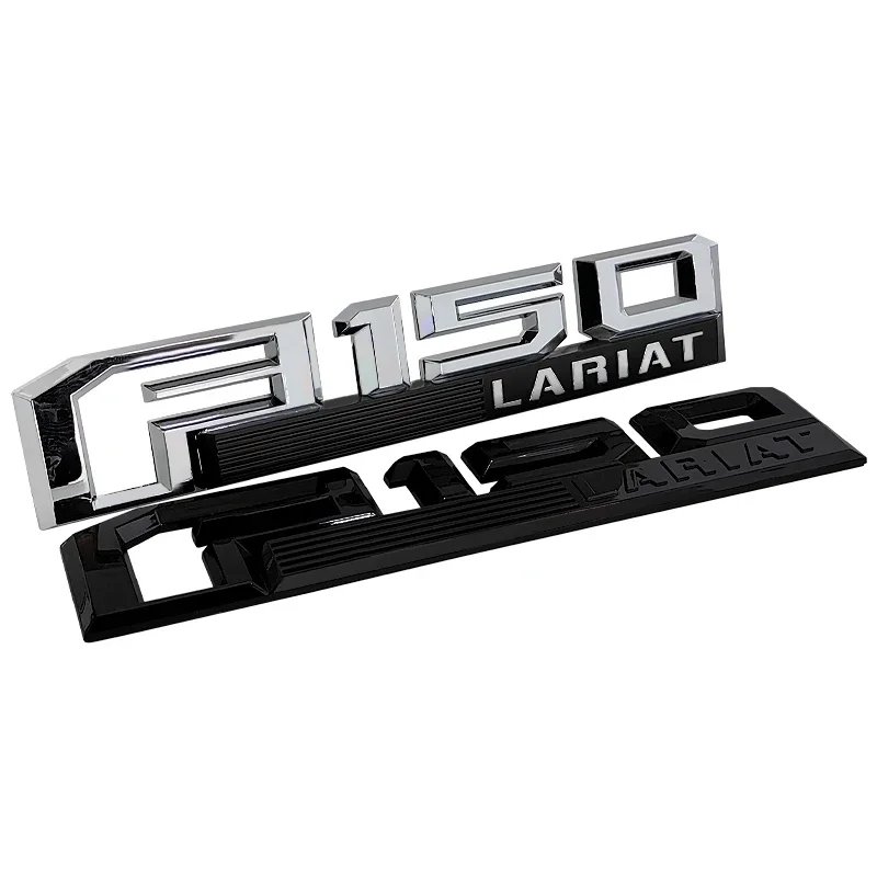 ABS 3D Car Body Side Emblem Rear Badge for Ford F150 LARIAT XLT Sticker Ecosport Edge Focus Ranger Mondeo Mk4 MK7 Escape