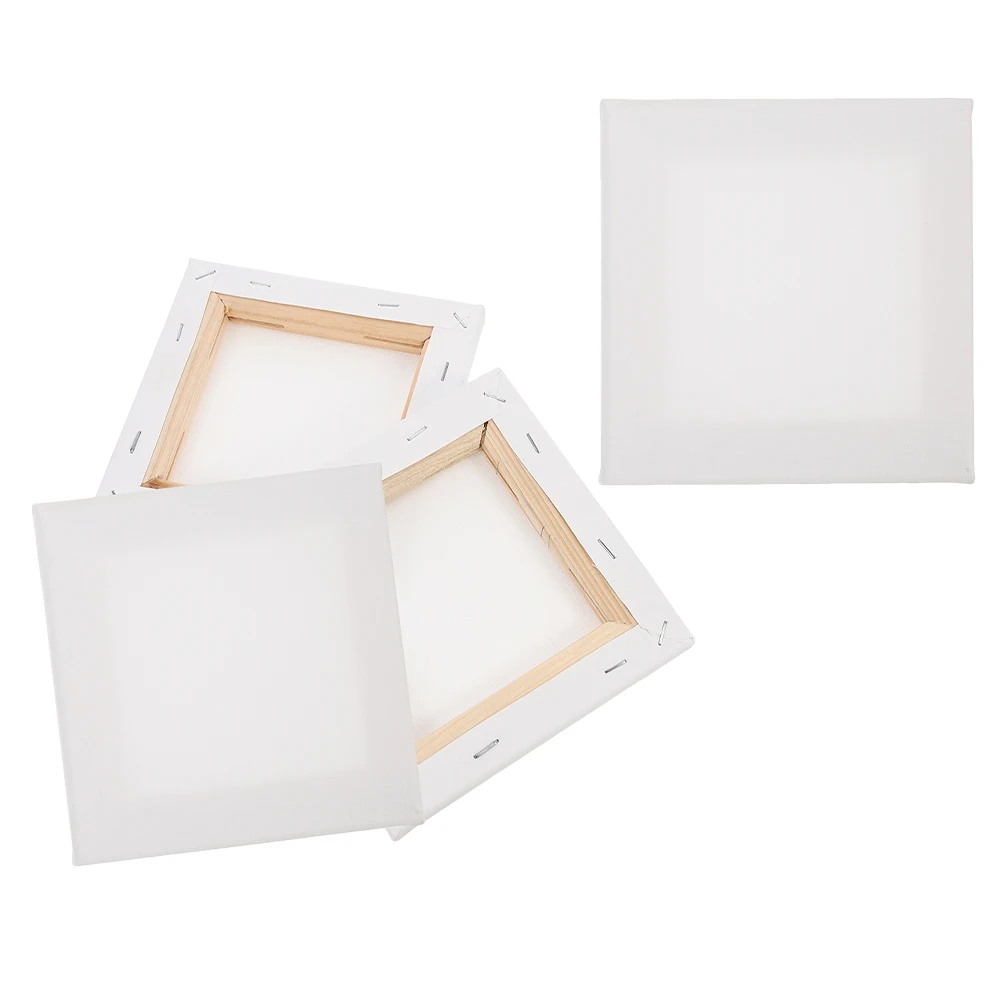 

4 Pcs Painting Boards 15x15cm Oil Paint Art Panels DIY Art Blank Blank Drawing Panel Drawing Panels Canvas Frame Set