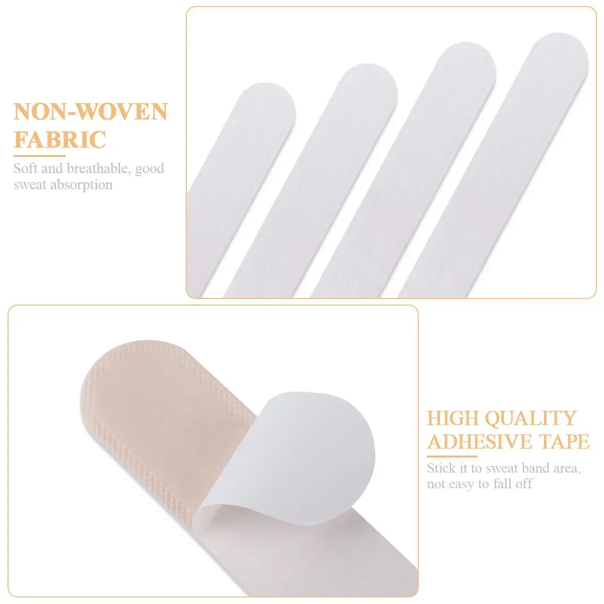 Подушечка для пота, уменьшающая размер шляпы, лента, вкладыши, защитные клейкие колпачки, повязка для пота, вставка для шапок, хлопковая бумага, легкая, быстросохнущая