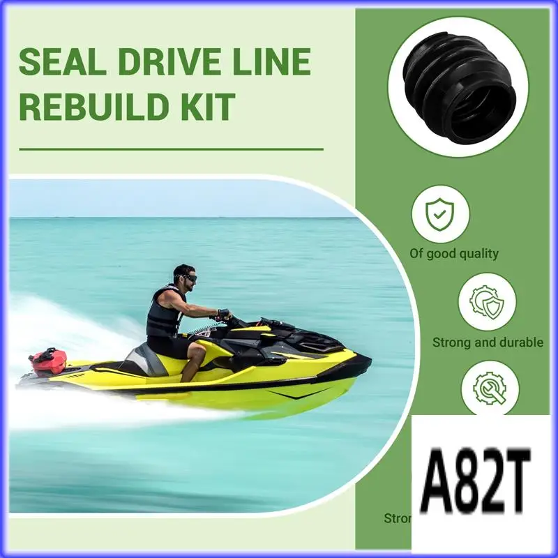 

T2-For Sea-Doo Seadoo BRP 4-TEC 130/155/185 GTI GTX RXP RXT GTR Carbon Ring Seal Drive Line Rebuild Kit & Boot
