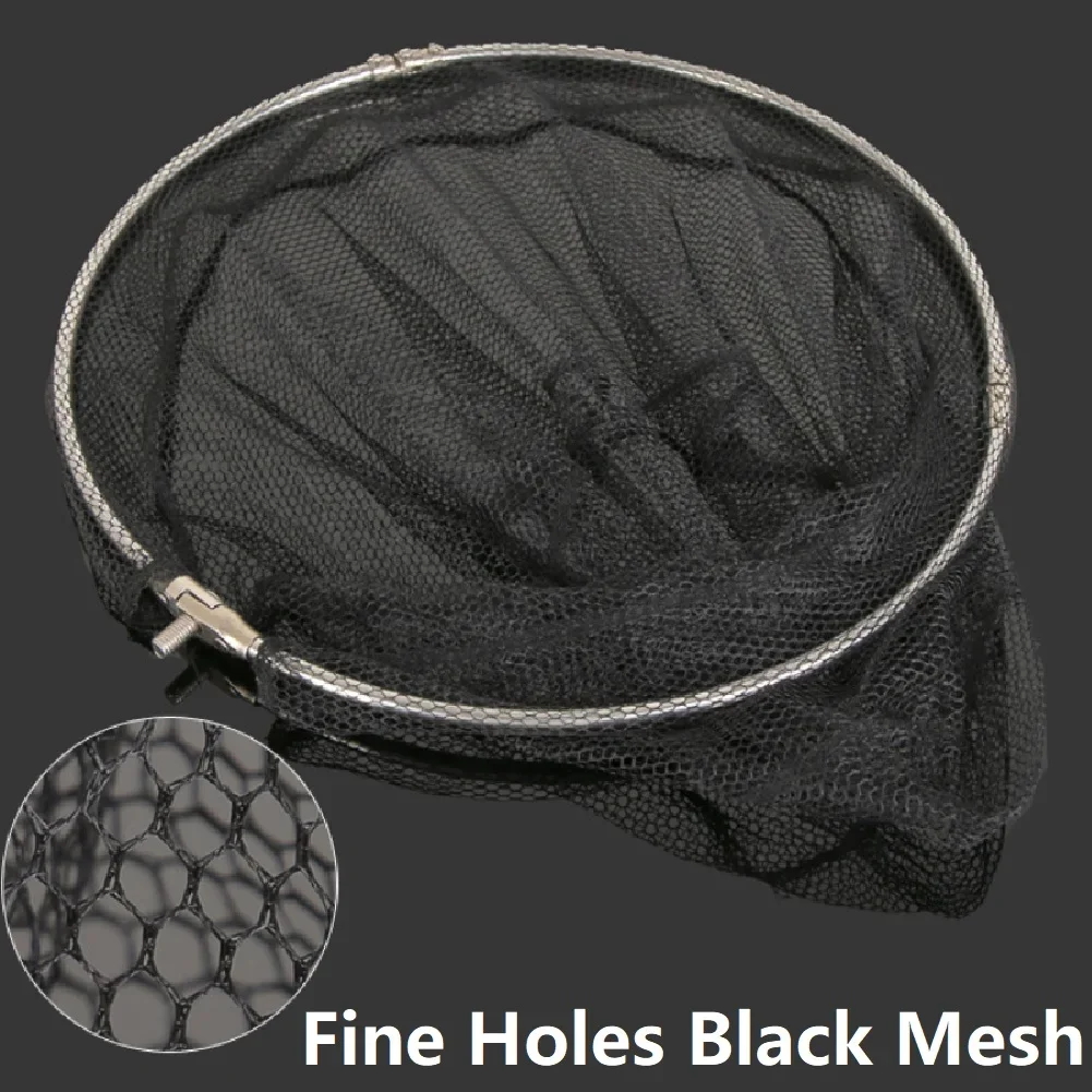 Fish Net Bag Folding Fishing Brail Landing Net Head Foldable Nets Depth Landing Dip Accessories Fish Catching Tools