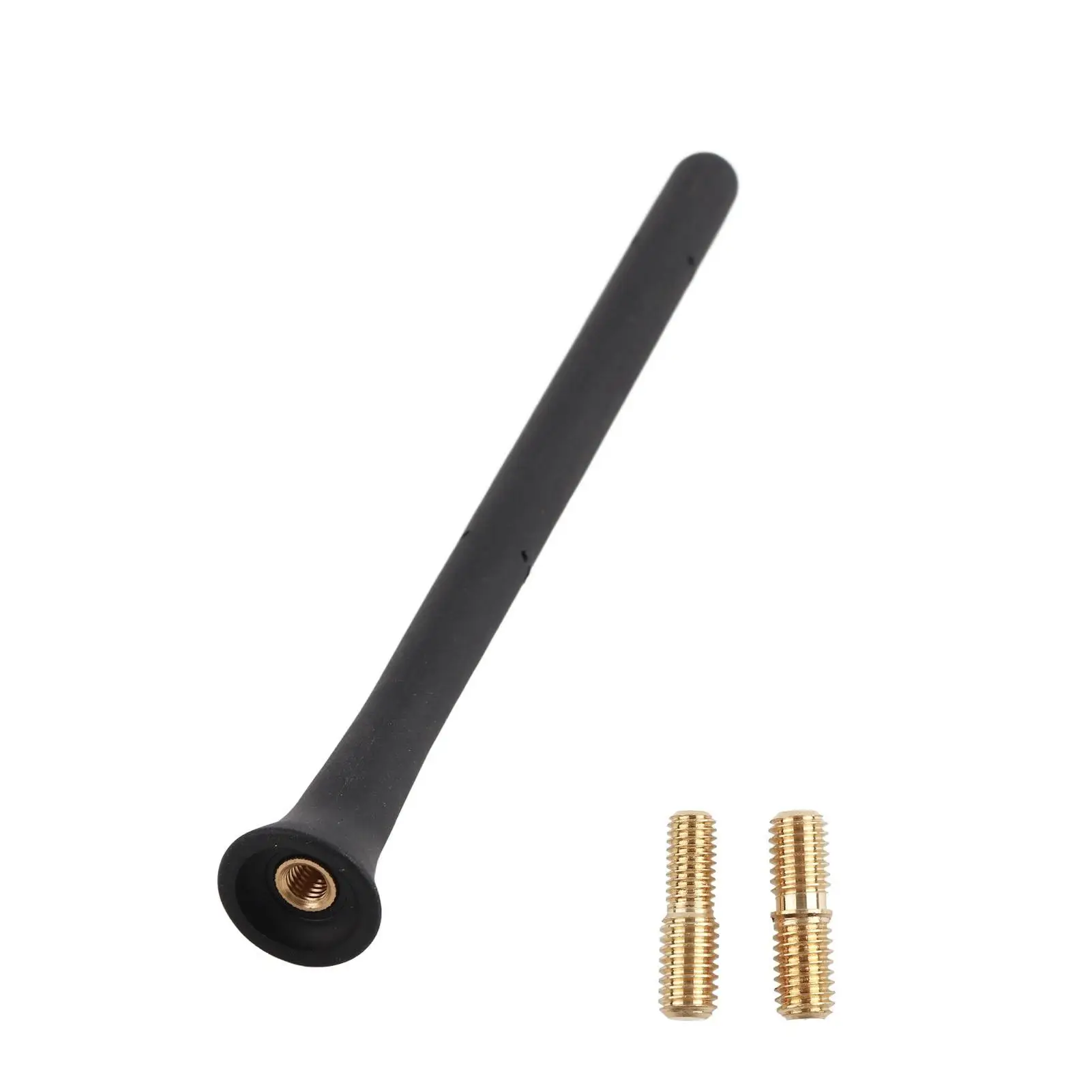 

6 3/4in Short Rubber Motorcycle Antenna Mast - Screw-In Memory Replacement