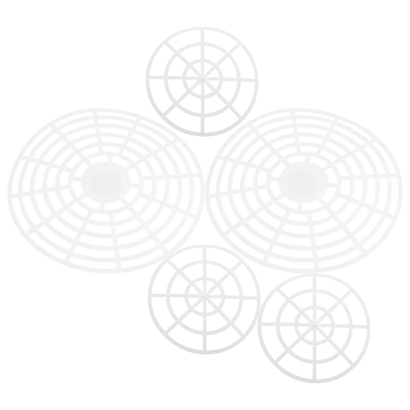 

5pcs Pickle Jar Press Plate: 3In 6In Plastic Fermenting Weights For Vegetables Home Fermentation Tool Set With Canning Weights,