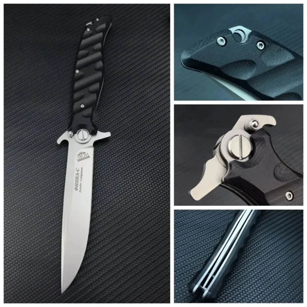 Hunting Russian HOKC D2 Blade Comfort G10 Grip Folding Knife Hunting Camping Tactical Knives Outdoor Survival Portable Tools