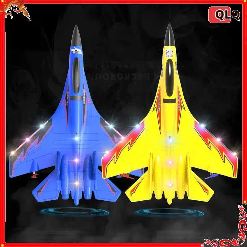 

QLQ Mini J-11 Intelligent Balance Gyroscope Remote Control Aircraft Toy Amphibious Water Land Air Waterproof For Children