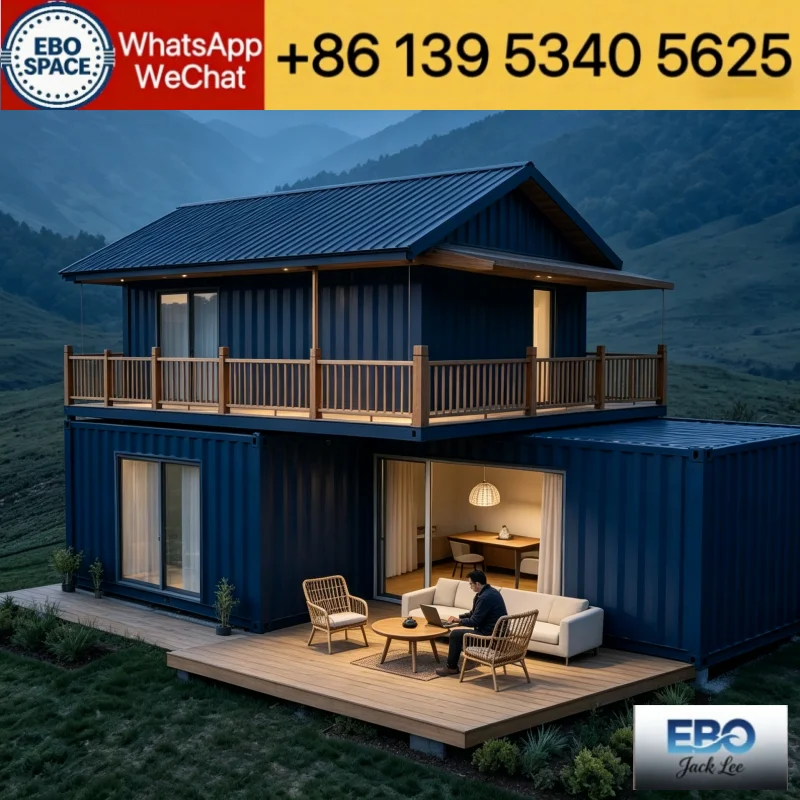 Expandable Prefab Container Tiny Home Modern Space Capsule Mobile Hotel Cabin Windproof Villa For Outdoor Tourism Construction
