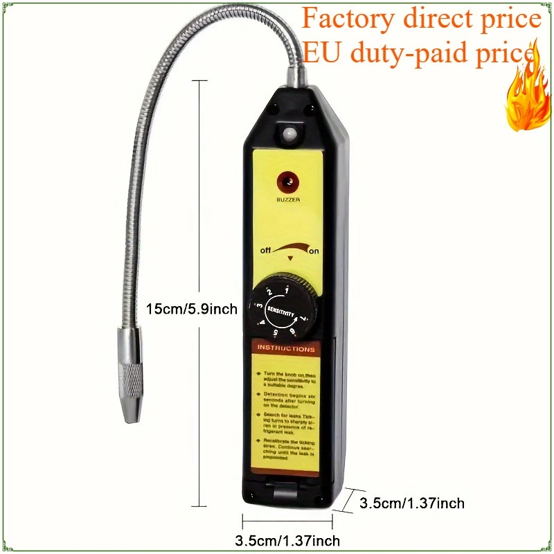 

WJL-6000 Детектор утечки хладагента, тестер утечки газа галогенного газа для R22 R410A R134A R1234YF со светодиодной сигнализацией