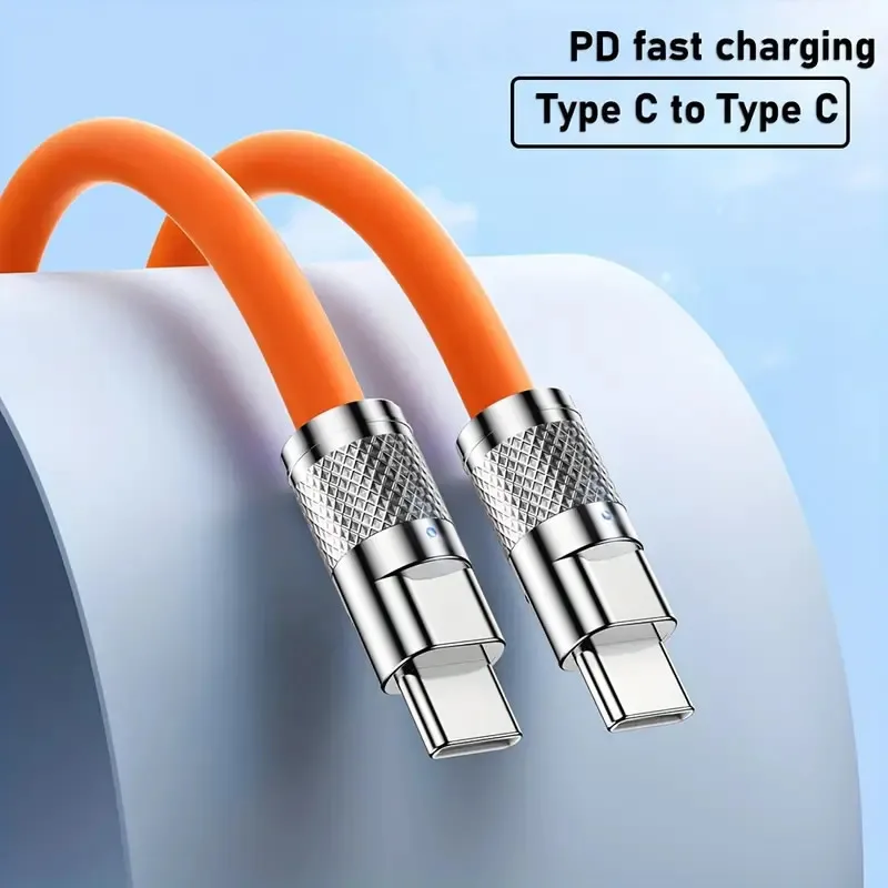66W USB C to Type C Fast Charging Cable 0.3M Short Cable Type c Data Cord for Power Bank Laptop/Tablet/Phone Portable Charge