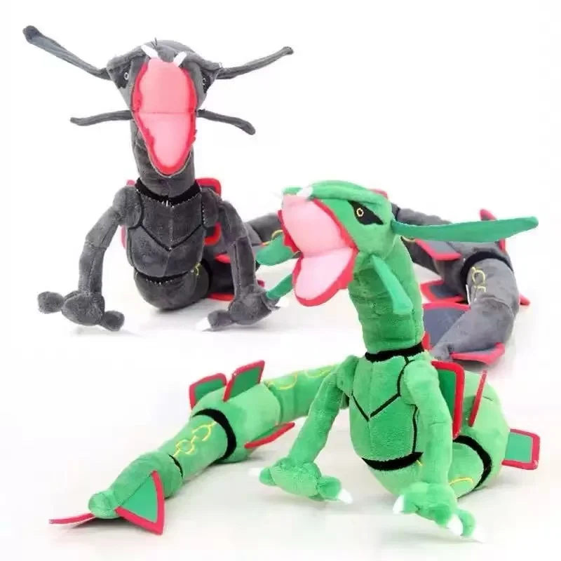 

Shiny Rayquaza Plush Toys Stuffed Animal Game for Collectible Gift,Soft Plushies,Cute Cartoon Character Black 12 Inch
