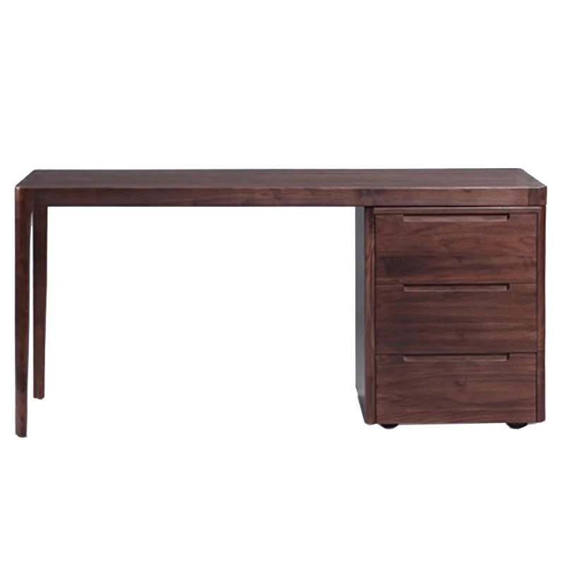 North American black walnut wood desk, solid wood computer desk, log board writing desk, study furniture