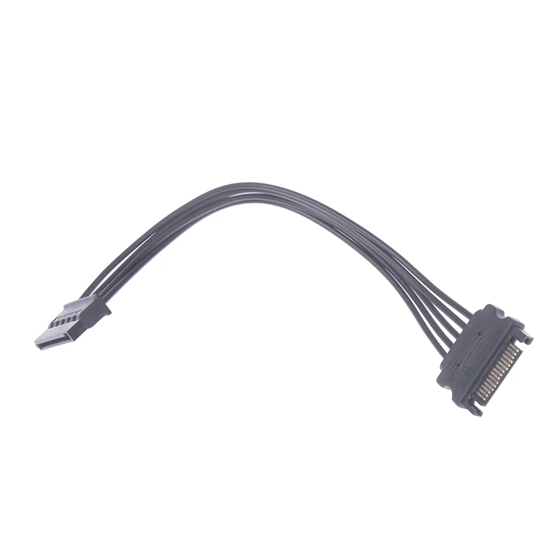 1pc SATA 15Pin Male To Female Power Extension Cable HDD SSD Power Supply Cable SATA Power Cable For PC