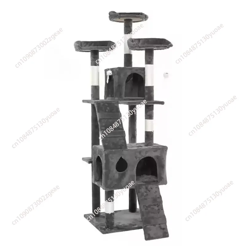 Cat climbing frame, cat nest, cat tree integration, luxury cat scratching column, large multi-layer, universal in all seasons