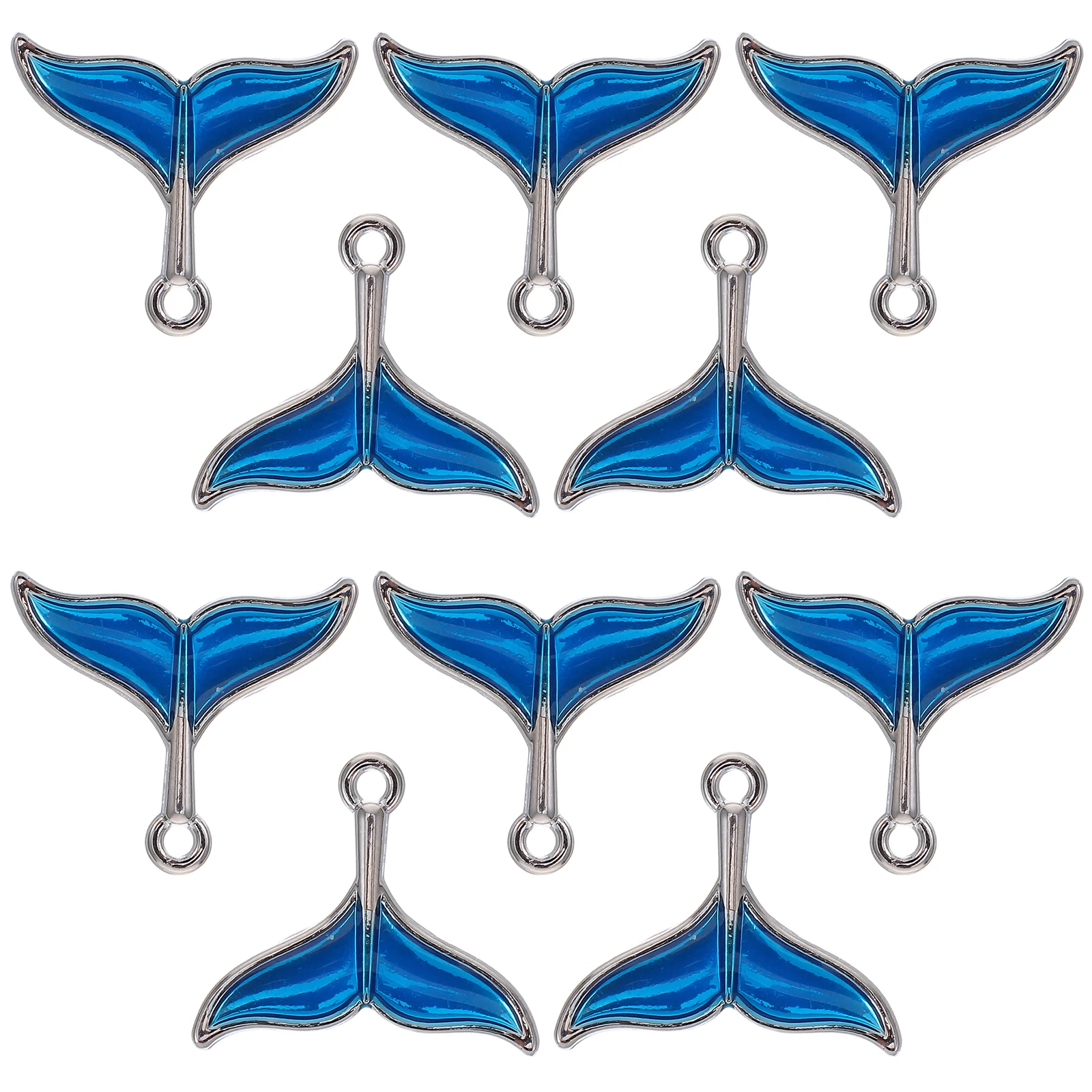 

10pcs Fish Tail Charms Mermaid Pendants for Bracelet Necklace Earrings DIY Crafts Supplies Accessories Ocean Theme Decorative
