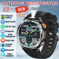 2025 nueva moda de lujo 5ATM reloj HT30 GPS brújula reloj inteligente deporte al aire libre hombre AMOLED 366*366 NFC ritmo cardíaco IP68 Smartwatch