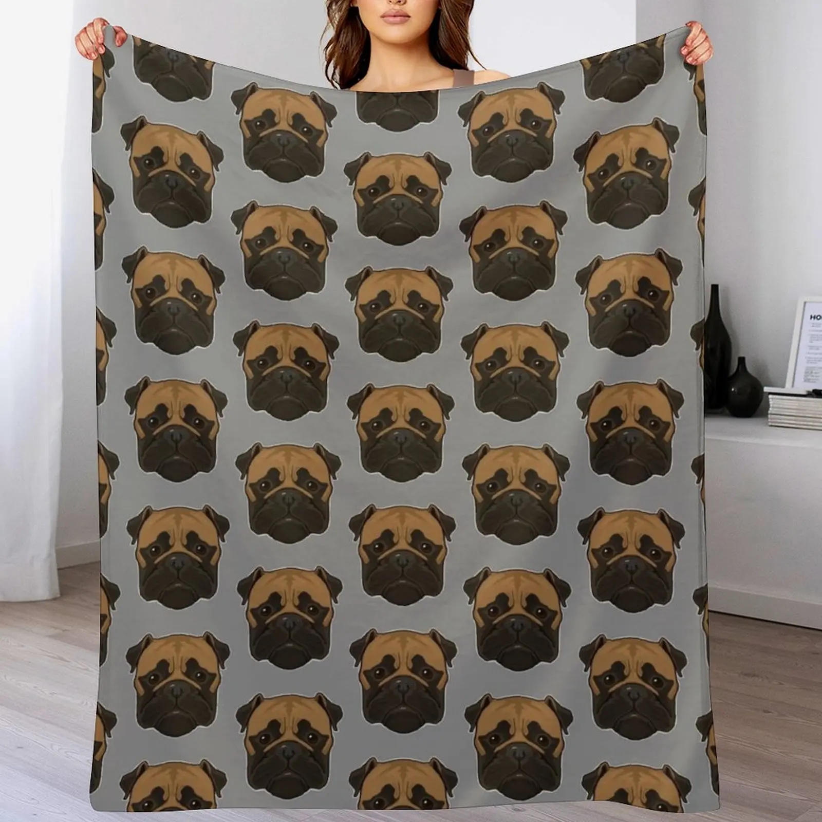 

Bull Mastiff Dog Throw Blanket valentine gift ideas For Sofa Thin Furrys Beach Blankets