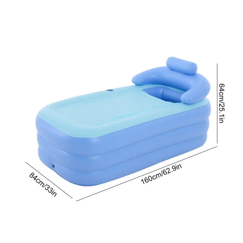 Adult Portable Bathtub Foldable SPA Bathtub Folding Bath Tub Water Plunge Tub for Children Family Swimming Pool Application