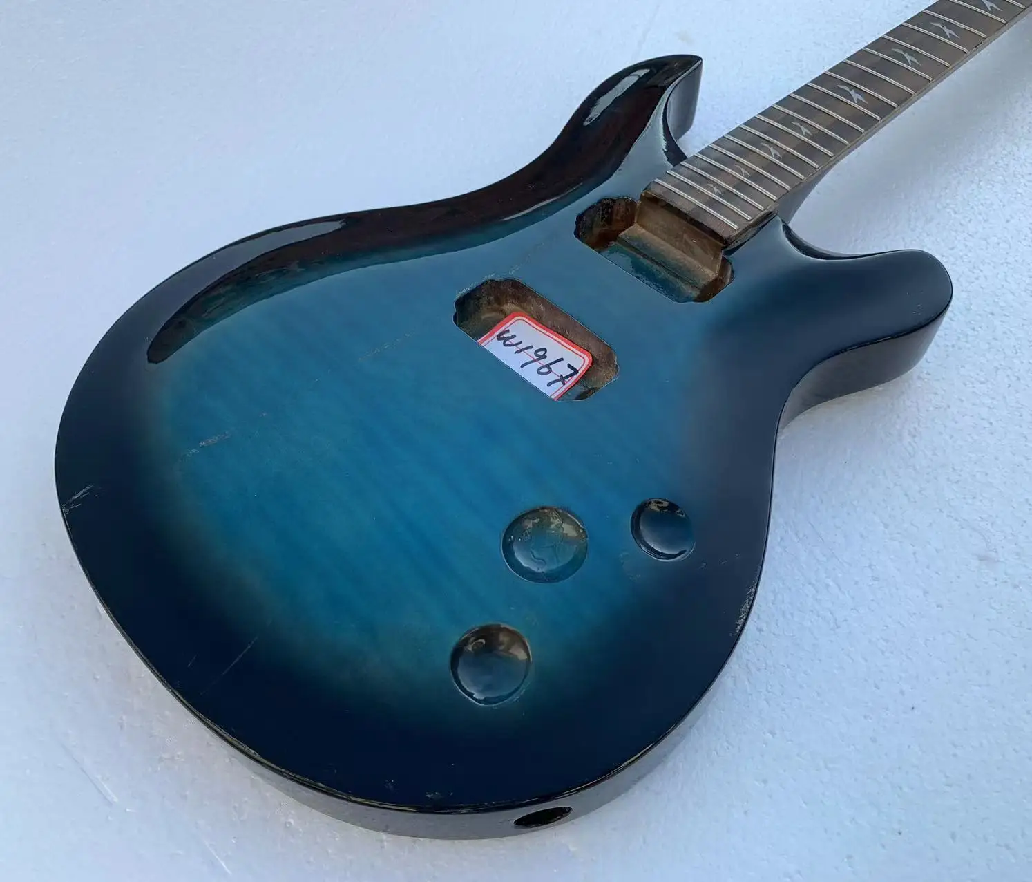 

DIY Custom 6 Strings Electric Guitar Part Guitarra Flame Maple Top without Hardwares in Stock Discount Free Shipping W1967