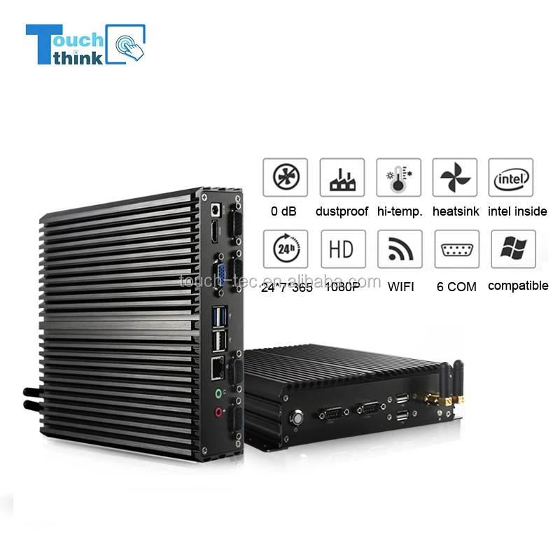 Computer industriale portatile PC industriale Win7/8/10/XP Linux 1080P 2GHz Quad Core Mini PC industriale tutto in uno