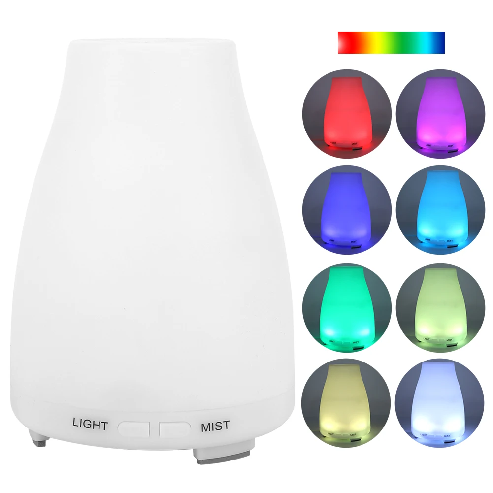 Aroma Humidifier, 200ml 100‑240V Desktop Aroma Diffuser Air Humidifier with LED Night Light for Home Office