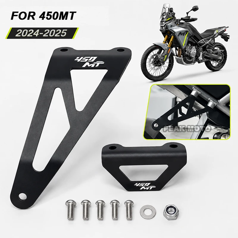 

Motorcycle Exhaust Hanger Bracket Muffler Suppor Rear Footrest Blanking Accessories For CFMOTO 450MT MT450 IBEX 450 MT cf450mt